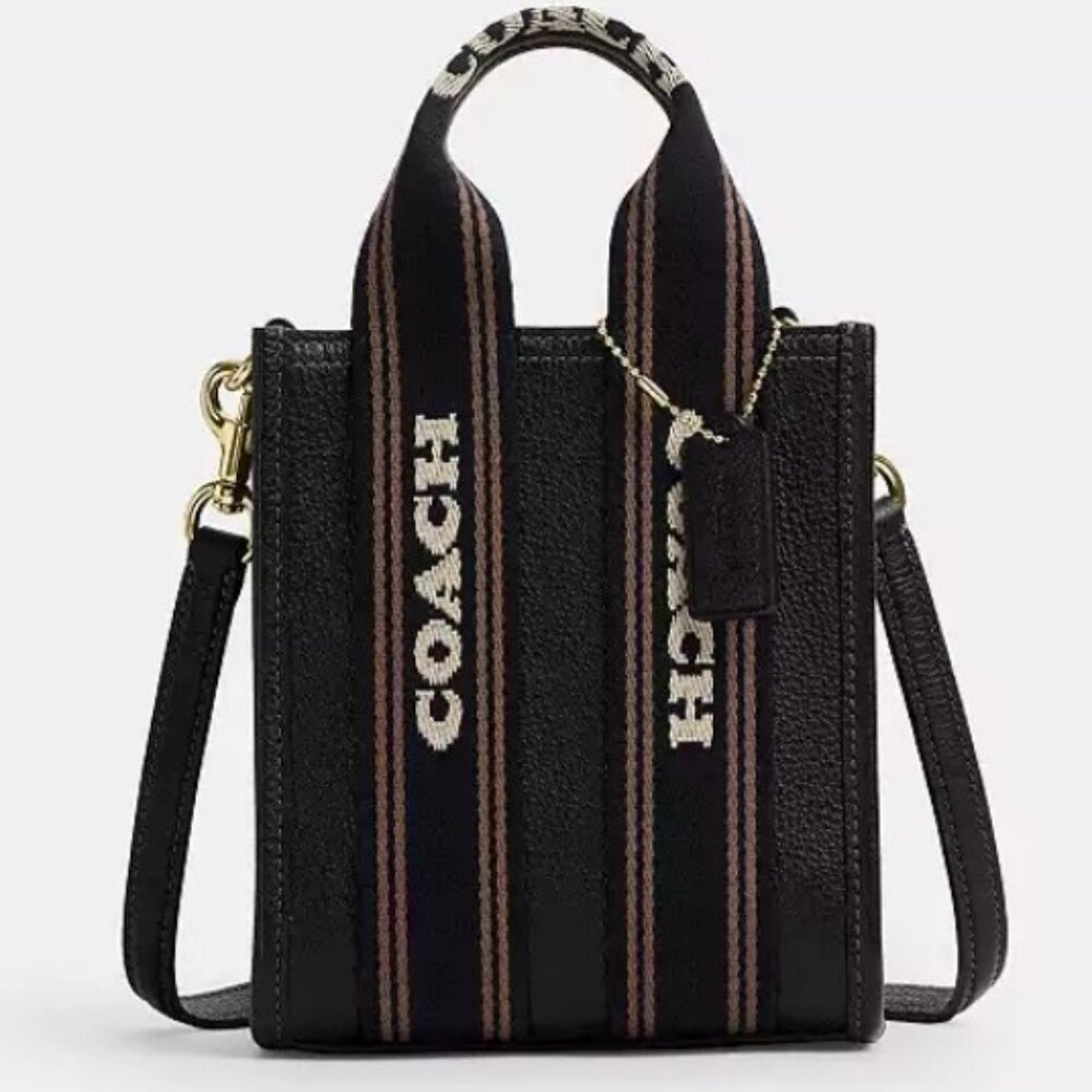 Coach Smith Mini Tote Bag CCF80 pebbled leather/Gold/Black Multi